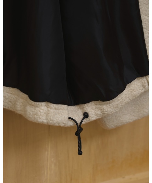 TODAYFUL(トゥデイフル)の「Woolboa Zip Jacket(ノーカラージャケット・レディース・キナリ/グレー・36inch/38inch)」の21枚目の写真