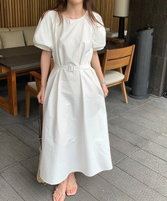 CLANE/クラネ WAIST DESIGN VOLUME ONEPIECE/ウエストデザイン