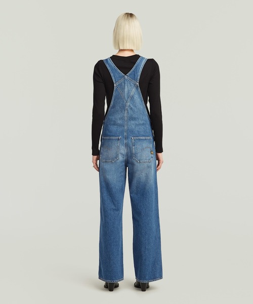 G-STAR(ジースター)の「Straight Leg Dungaree/リラックスストレートオーバーオール(サロペット/オーバーオール・レディース・インディゴブルー・SMALL/X-SMALL)」の2枚目の写真