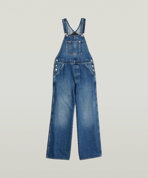 G-STAR(ジースター)の「Straight Leg Dungaree/リラックスストレートオーバーオール(サロペット/オーバーオール・レディース・インディゴブルー・SMALL/X-SMALL)」の4枚目の写真