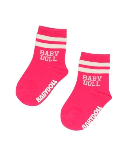 BABYDOLL(ベビードール)の「ライン クルーソックスセット 0778(ソックス/靴下・キッズ・グレー系その他/グリーン系その他/パープル系その他・SS/S/M/L)」の13枚目の写真