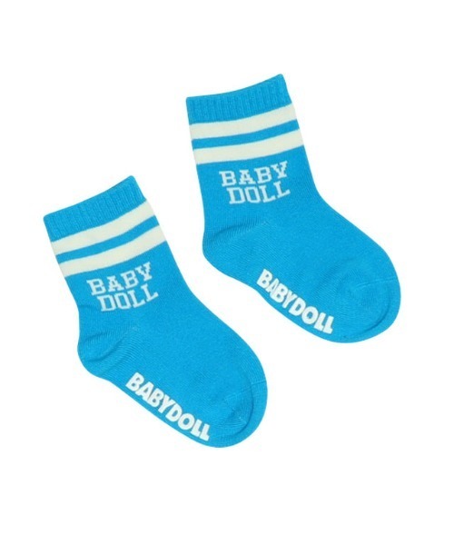 BABYDOLL(ベビードール)の「ライン クルーソックスセット 0778(ソックス/靴下・キッズ・グレー系その他/グリーン系その他/パープル系その他・SS/S/M/L)」の11枚目の写真