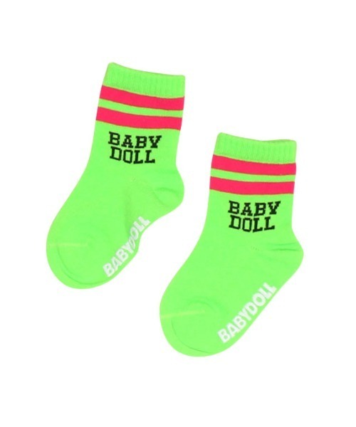 BABYDOLL(ベビードール)の「ライン クルーソックスセット 0778(ソックス/靴下・キッズ・グレー系その他/グリーン系その他/パープル系その他・SS/S/M/L)」の15枚目の写真