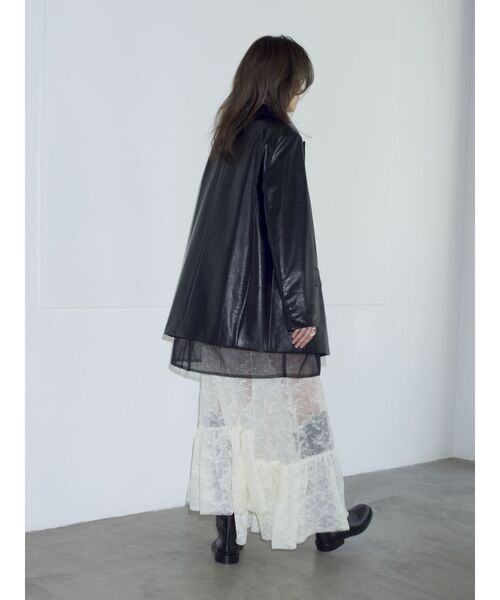 Htage（テージ）の「【Htage】レースシアーボリュームワンピース（ワンピース・レディース・ブラック/オフホワイト・FREE）」の5枚目の写真