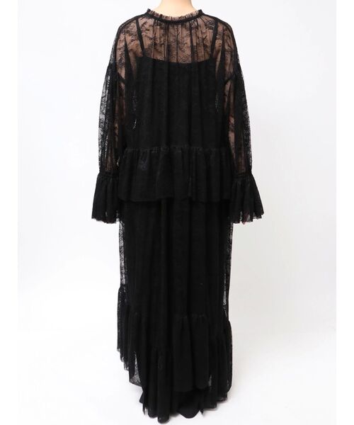 Htage（テージ）の「【Htage】レースシアーボリュームワンピース（ワンピース・レディース・ブラック/オフホワイト・FREE）」の13枚目の写真