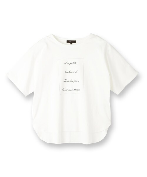 Reflect(リフレクト)の「【UVカット/接触冷感/マシンウォッシュ可】ドルマンスリーブロゴTシャツ(Tシャツ/カットソー・レディース・ネイビー/オフホワイト/ライトベージュ・00)」の22枚目の写真