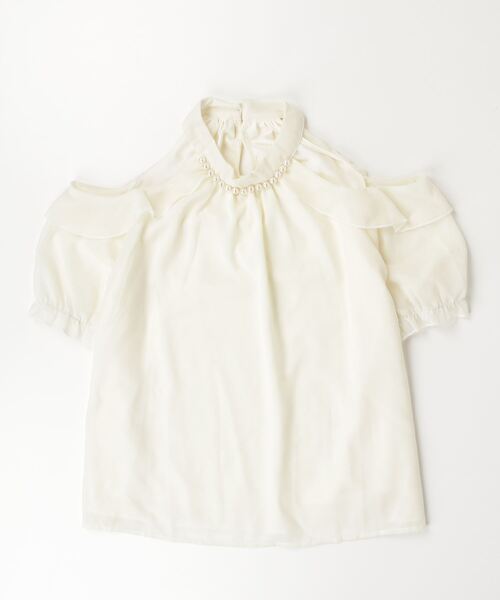 gossip！ロサンゼルス（ゴシップロサンゼルス）の「オフショルダートップス（シャツ/ブラウス・レディース・ホワイト/アイボリー/ブラック・M/L）」の9枚目の写真
