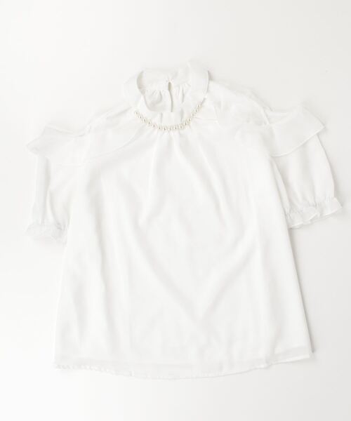 gossip！ロサンゼルス（ゴシップロサンゼルス）の「オフショルダートップス（シャツ/ブラウス・レディース・ホワイト/アイボリー/ブラック・M/L）」の10枚目の写真