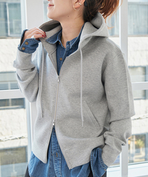 スピックアンドスパン パーカー 美品！ Spick & Span - Spick&Span スピック＆スパン 裏毛 ダブルジップ