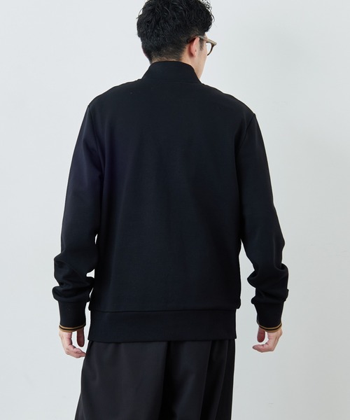 FRED PERRY/フレッドペリー] ワンポイントロゴ刺繍 ハーフジップ