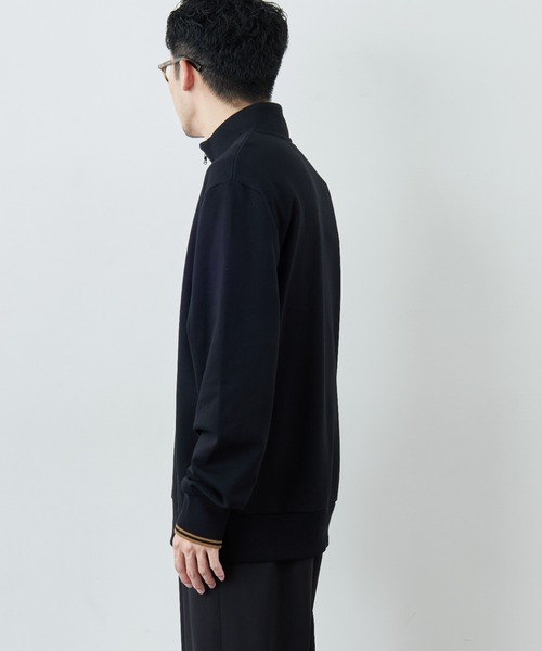FRED PERRY/フレッドペリー] ワンポイントロゴ刺繍 ハーフジップ