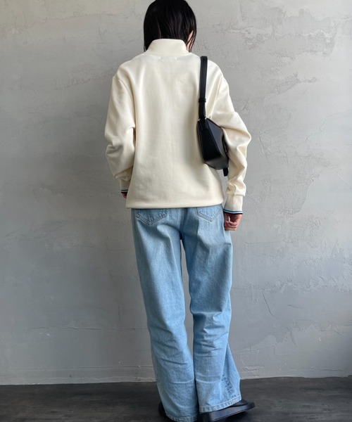 新品FRED PERRY ワンポイントロゴ刺繍 ハーフジップスウェットM3574 FRED PERRY [フレッドペリー] ワンポイントロゴ刺繍 ハーフ