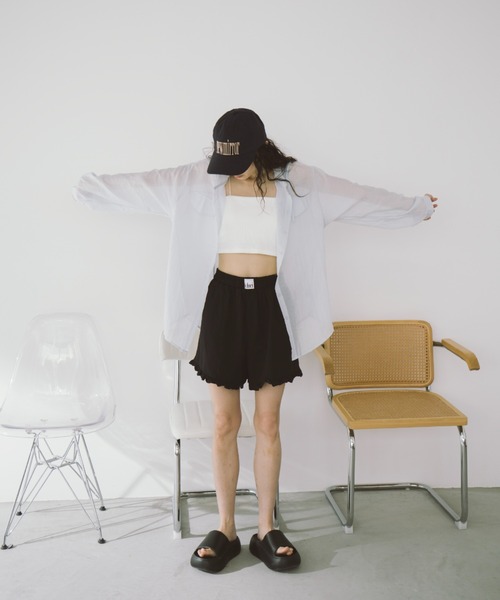 duei(デュイ)の「フリルショートパンツ(その他パンツ・レディース・ブラウン/ブラック・FREE)」の10枚目の写真