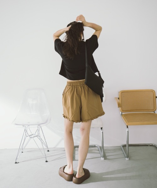 duei(デュイ)の「フリルショートパンツ(その他パンツ・レディース・ブラウン/ブラック・FREE)」の15枚目の写真