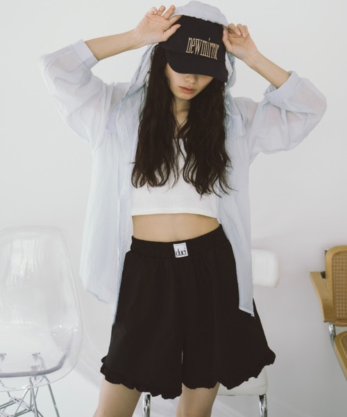 duei(デュイ)の「フリルショートパンツ(その他パンツ・レディース・ブラウン/ブラック・FREE)」の5枚目の写真