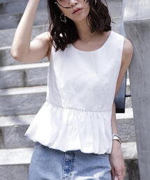 FREE'S MART | バルーンペプラムノースリブラウス(シャツ/ブラウス)