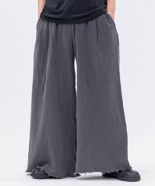 JOHN'S CLOSET（ジョンズクローゼット）の「【3】2タック スウェット ワイドスラックス（スラックス・メンズ・グレー/ブラック系/グレー系/インディゴブルー・MEDIUM/LARGE/X-LARGE）」の3枚目の写真