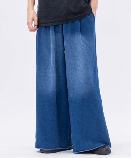 JOHN'S CLOSET（ジョンズクローゼット）の「【3】2タック スウェット ワイドスラックス（スラックス・メンズ・グレー/ブラック系/グレー系/インディゴブルー・MEDIUM/LARGE/X-LARGE）」の4枚目の写真