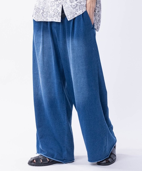 JOHN'S CLOSET（ジョンズクローゼット）の「【3】2タック スウェット ワイドスラックス（スラックス・メンズ・グレー/ブラック系/グレー系/インディゴブルー・MEDIUM/LARGE/X-LARGE）」の16枚目の写真