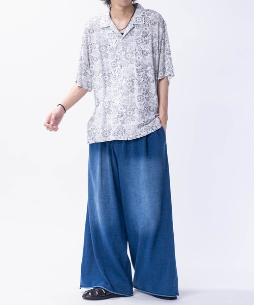 JOHN'S CLOSET（ジョンズクローゼット）の「【3】2タック スウェット ワイドスラックス（スラックス・メンズ・グレー/ブラック系/グレー系/インディゴブルー・MEDIUM/LARGE/X-LARGE）」の14枚目の写真