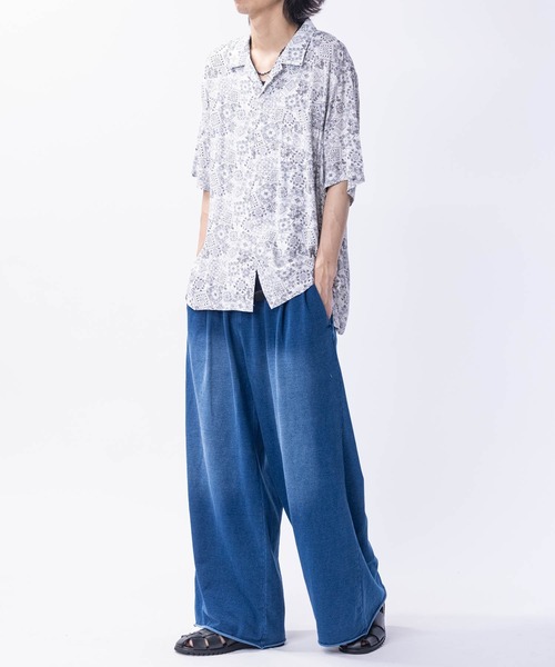 JOHN'S CLOSET（ジョンズクローゼット）の「【3】2タック スウェット ワイドスラックス（スラックス・メンズ・グレー/ブラック系/グレー系/インディゴブルー・MEDIUM/LARGE/X-LARGE）」の13枚目の写真