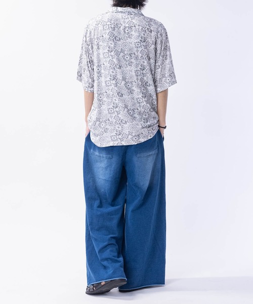 JOHN'S CLOSET（ジョンズクローゼット）の「【3】2タック スウェット ワイドスラックス（スラックス・メンズ・グレー/ブラック系/グレー系/インディゴブルー・MEDIUM/LARGE/X-LARGE）」の12枚目の写真