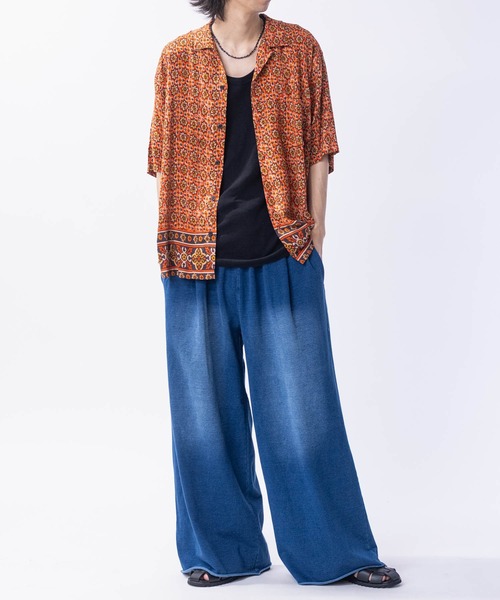 JOHN'S CLOSET（ジョンズクローゼット）の「【3】2タック スウェット ワイドスラックス（スラックス・メンズ・グレー/ブラック系/グレー系/インディゴブルー・MEDIUM/LARGE/X-LARGE）」の11枚目の写真