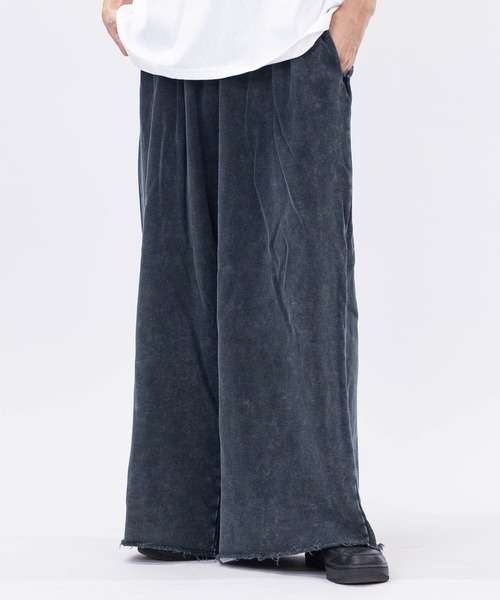 JOHN'S CLOSET（ジョンズクローゼット）の「【3】2タック スウェット ワイドスラックス（スラックス・メンズ・グレー/ブラック系/グレー系/インディゴブルー・MEDIUM/LARGE/X-LARGE）」の19枚目の写真