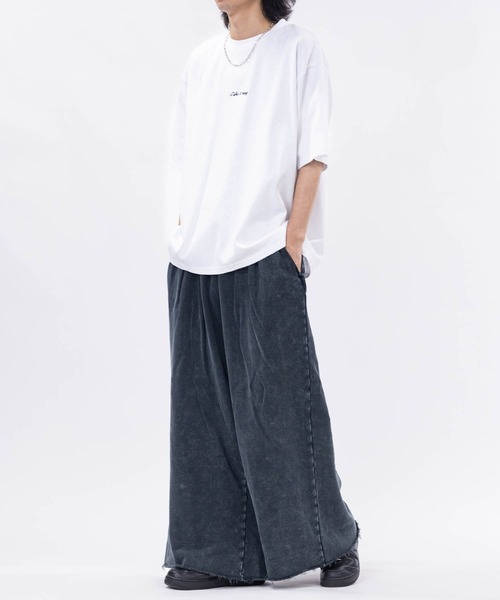 JOHN'S CLOSET（ジョンズクローゼット）の「【3】2タック スウェット ワイドスラックス（スラックス・メンズ・グレー/ブラック系/グレー系/インディゴブルー・MEDIUM/LARGE/X-LARGE）」の22枚目の写真