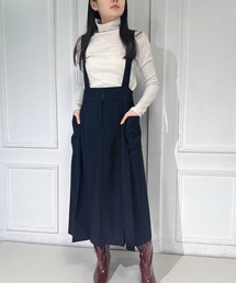 FLUMOR（フラマー）の「グリッターストライプサロペットスカート（スカート）」