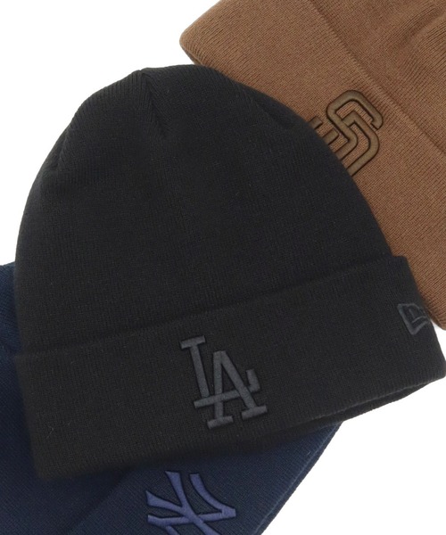 NEW ERA(ニューエラ)の「ニューエラ ニット帽 MLB ONSPOTZ別注(ニットキャップ/ビーニー・メンズ・ブラウン/グレー/ベージュ/ブラック系/ネイビー/ブラック・FREE)」の1枚目の写真