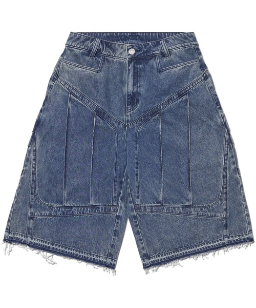 NOMANUAL /ノーマニュアル」SHIELD DENIM BERMUDA PANTS