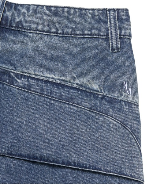 NOMANUAL /ノーマニュアル」SHIELD DENIM BERMUDA PANTS