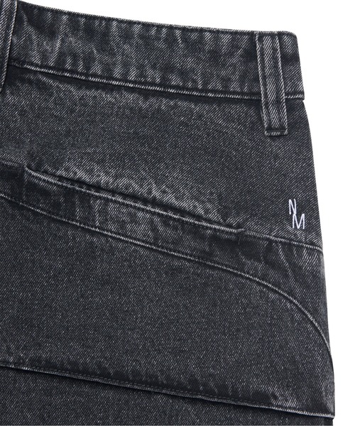 NOMANUAL /ノーマニュアル」SHIELD DENIM BERMUDA PANTS