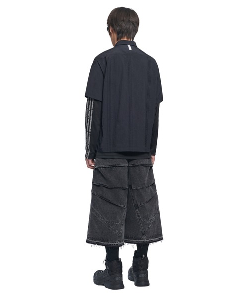 【NOMANUAL】SHIELD DENIM BERMUDA PANTS NOMANUAL /ノーマニュアル」SHIELD DENIM BERMUDA PANTS