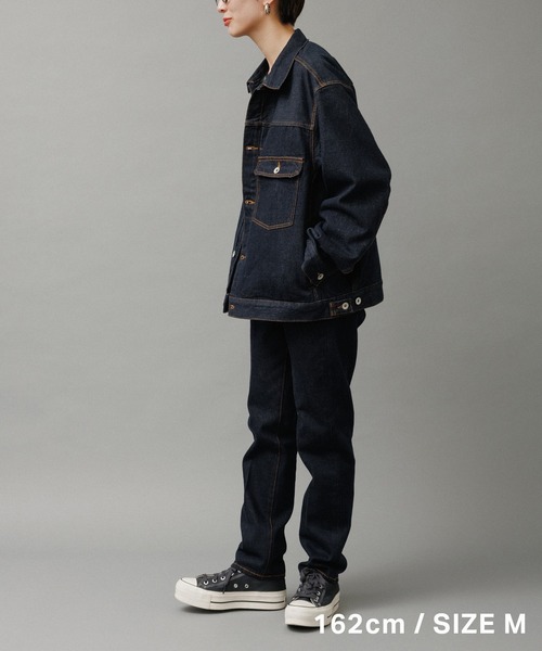 ADAM ET ROPÉ アダムエロペ　デニムジャケット ブラック Mサイズ デニム トラッカー ジャケット / ADAM ET ROPE' JEANS -PERS
