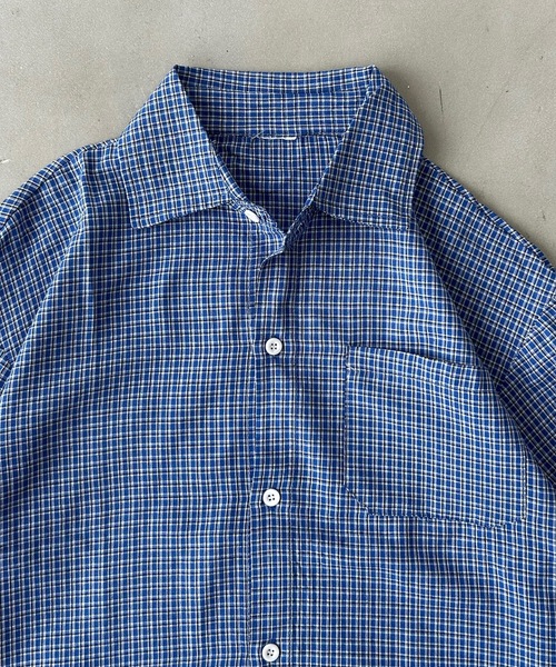 UNDERSTATEMENTs(アンダーステイトメント)の「【ユニセックス】ベーシックチェック柄シャツ(シャツ/ブラウス・メンズ・ブルー・LARGE/MEDIUM)」の2枚目の写真