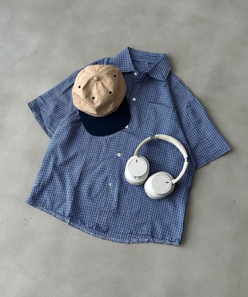 UNDERSTATEMENTs(アンダーステイトメント)の「【ユニセックス】ベーシックチェック柄シャツ(シャツ/ブラウス・メンズ・ブルー・LARGE/MEDIUM)」の3枚目の写真