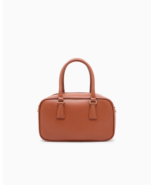 ARMANI EXCHANGE(アルマーニエクスチェンジ)の「【A|X アルマーニ エクスチェンジ】<オンライン限定>AXロゴ ミニボウリングバッグ(ハンドバッグ・レディース・ダークグリーン/キャメル・FREE)」の13枚目の写真