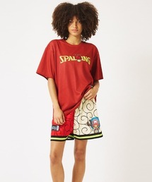 SPALDING（スポルディング）の「【SPALDING/スポルディング】Tシャツ ONE PIECE ヒトヒトの実 ロゴ/吸水速乾機能・UVカット機能・アニメ半袖Tシャツ（Tシャツ/カットソー）」