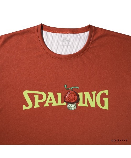 SPALDING(スポルディング)の「【SPALDING/スポルディング】Tシャツ ONE PIECE ヒトヒトの実 ロゴ/吸水速乾機能・UVカット機能・アニメ半袖Tシャツ(Tシャツ/カットソー・メンズ・ブラック/ホワイト/レッド・LARGE/MEDIUM)」の7枚目の写真
