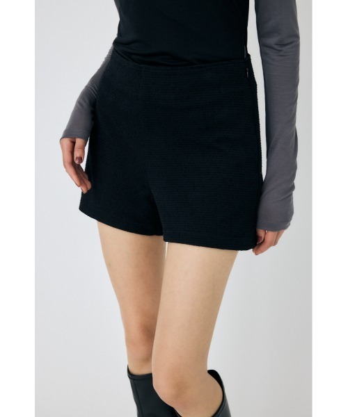 MOUSSY（マウジー）の「BOUCLE TWEED ショートパンツ（その他パンツ・レディース・ブラック系その他/ブラック・1/2）」の2枚目の写真