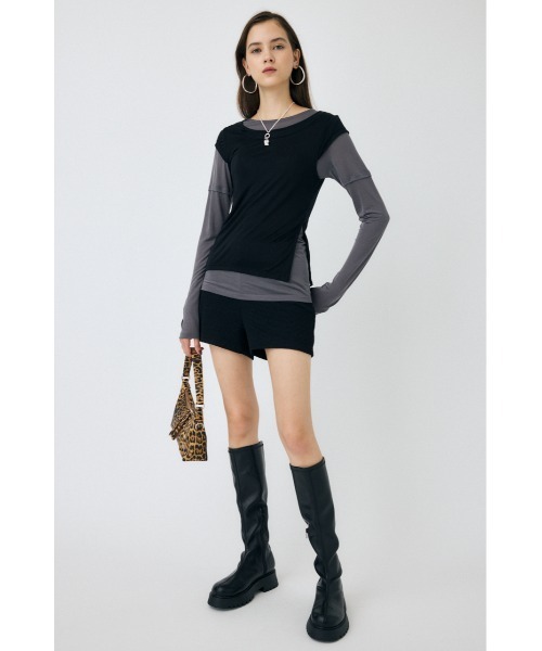 MOUSSY（マウジー）の「BOUCLE TWEED ショートパンツ（その他パンツ・レディース・ブラック系その他/ブラック・1/2）」の5枚目の写真