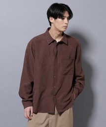 NANO universe | エンブロイダリーフェイクスウェードシャツ(シャツ/ブラウス)