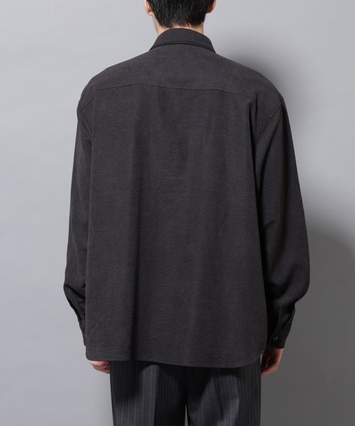 NANO universe（ナノユニバース）の「エンブロイダリーフェイクスウェードシャツ（シャツ/ブラウス・メンズ・ブラック/ブラウン・M/L）」の18枚目の写真