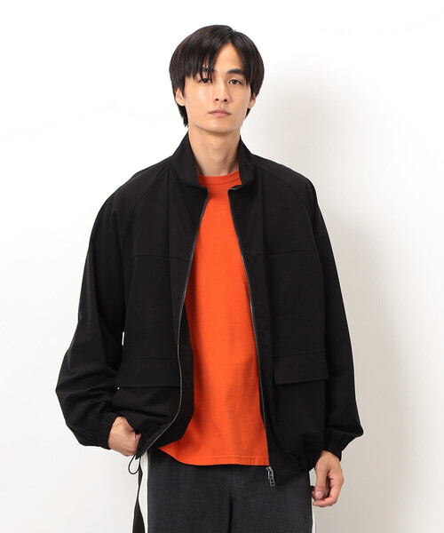 Purple&Yellow(パープルアンドイエロー)の「ナイロンストレッチブルゾン(ブルゾン・メンズ・ブラック/マルチ・SMALL/MEDIUM/LARGE)」の1枚目の写真