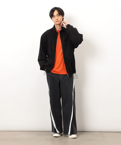 Purple&Yellow(パープルアンドイエロー)の「ナイロンストレッチブルゾン(ブルゾン・メンズ・ブラック/マルチ・SMALL/MEDIUM/LARGE)」の3枚目の写真