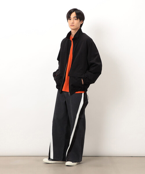 Purple&Yellow(パープルアンドイエロー)の「ナイロンストレッチブルゾン(ブルゾン・メンズ・ブラック/マルチ・SMALL/MEDIUM/LARGE)」の4枚目の写真
