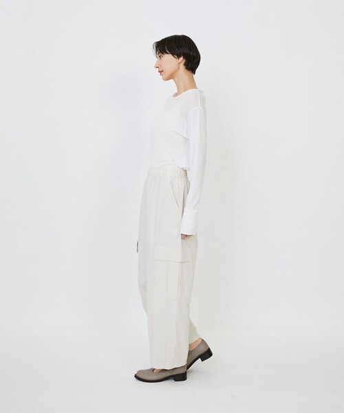 LOISIR(ロワズィール)の「【MTサイズ有り】コットンポプリンパラシュートパンツ(その他パンツ・レディース・ブラウン/ベージュ・MT/M)」の4枚目の写真