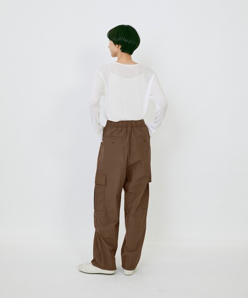 LOISIR(ロワズィール)の「【MTサイズ有り】コットンポプリンパラシュートパンツ(その他パンツ・レディース・ブラウン/ベージュ・MT/M)」の18枚目の写真